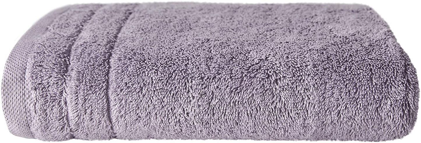 Duschtuch in der Groesse 70x140cm von VEGANHOME aus 100 Prozent Bio-Baumwolle. Farbe Lila.