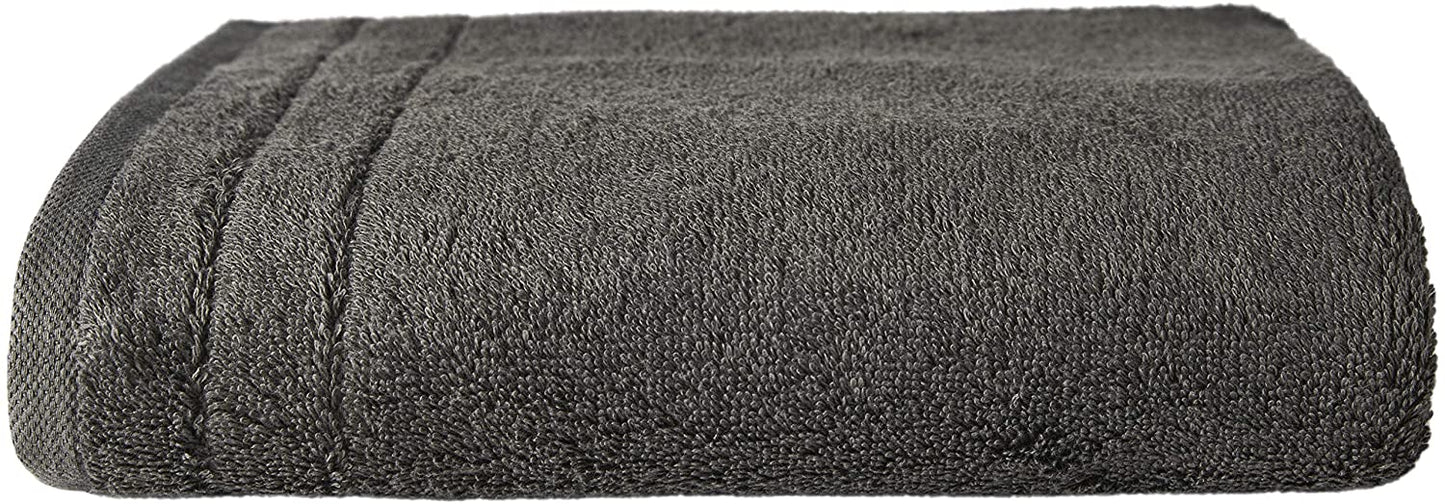 Duschtuch in der Groesse 70x140cm von VEGANHOME aus 100 Prozent Bio-Baumwolle. Farbe Grau.
