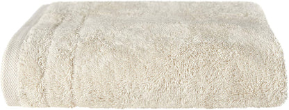 Duschtuch in der Groesse 70x140cm von VEGANHOME aus 100 Prozent Bio-Baumwolle. Farbe Taupe.