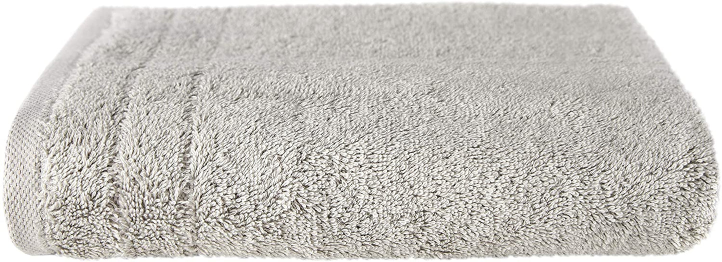 Duschtuch in der Groesse 70x140cm von VEGANHOME aus 100 Prozent Bio-Baumwolle. Farbe Silber.