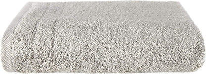 Duschtuch in der Groesse 70x140cm von VEGANHOME aus 100 Prozent Bio-Baumwolle. Farbe Silber.