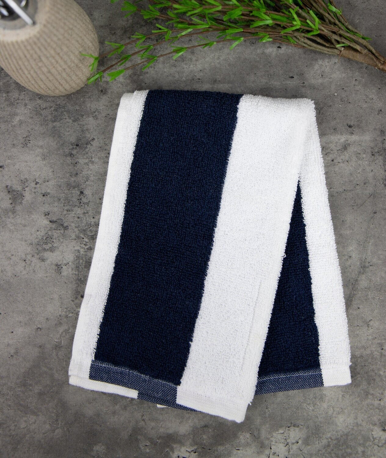 Gästetuch Marieke, 100% Baumwolle - Blue Stripe