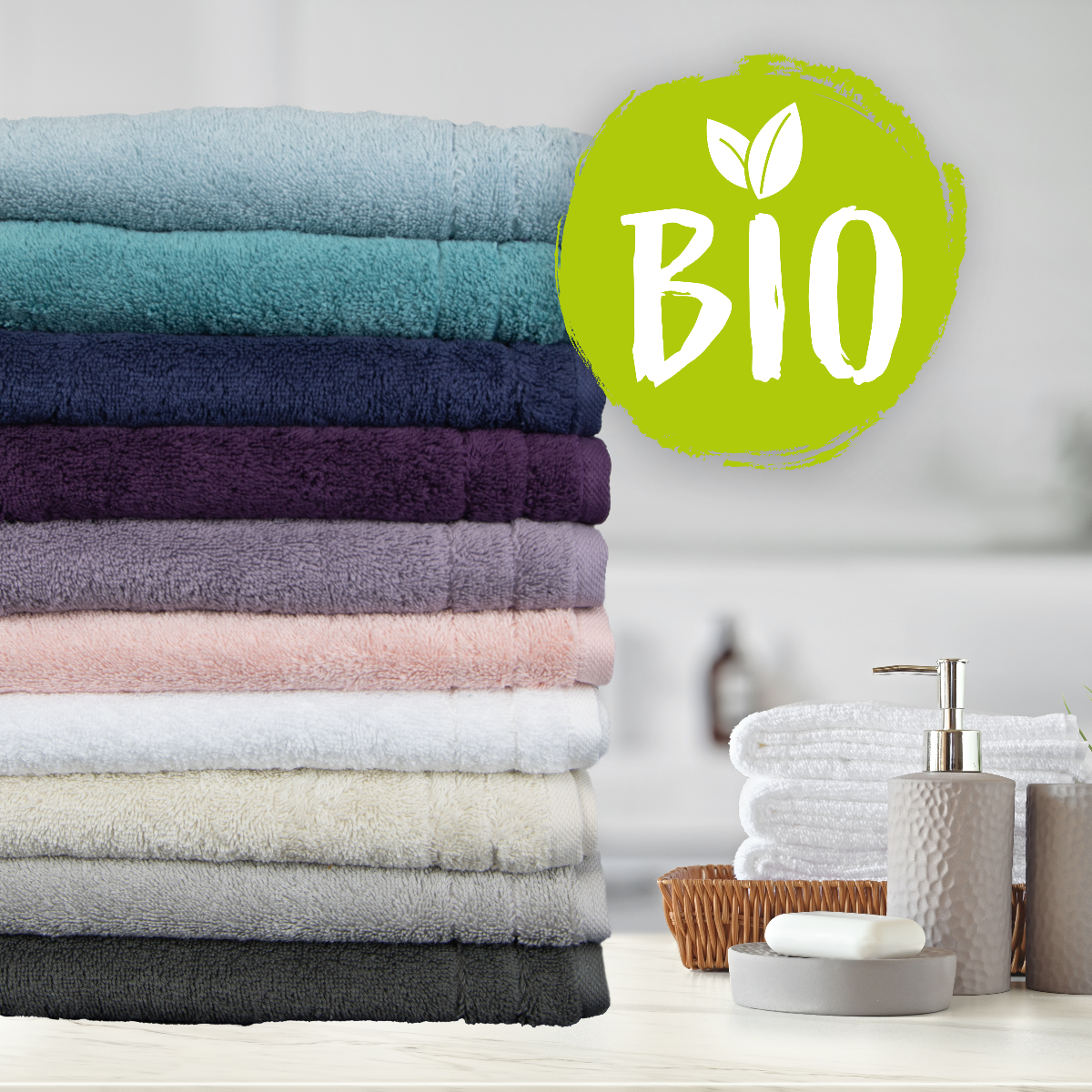Handtuch VEGANHOME, 100% Bio-Baumwolle
